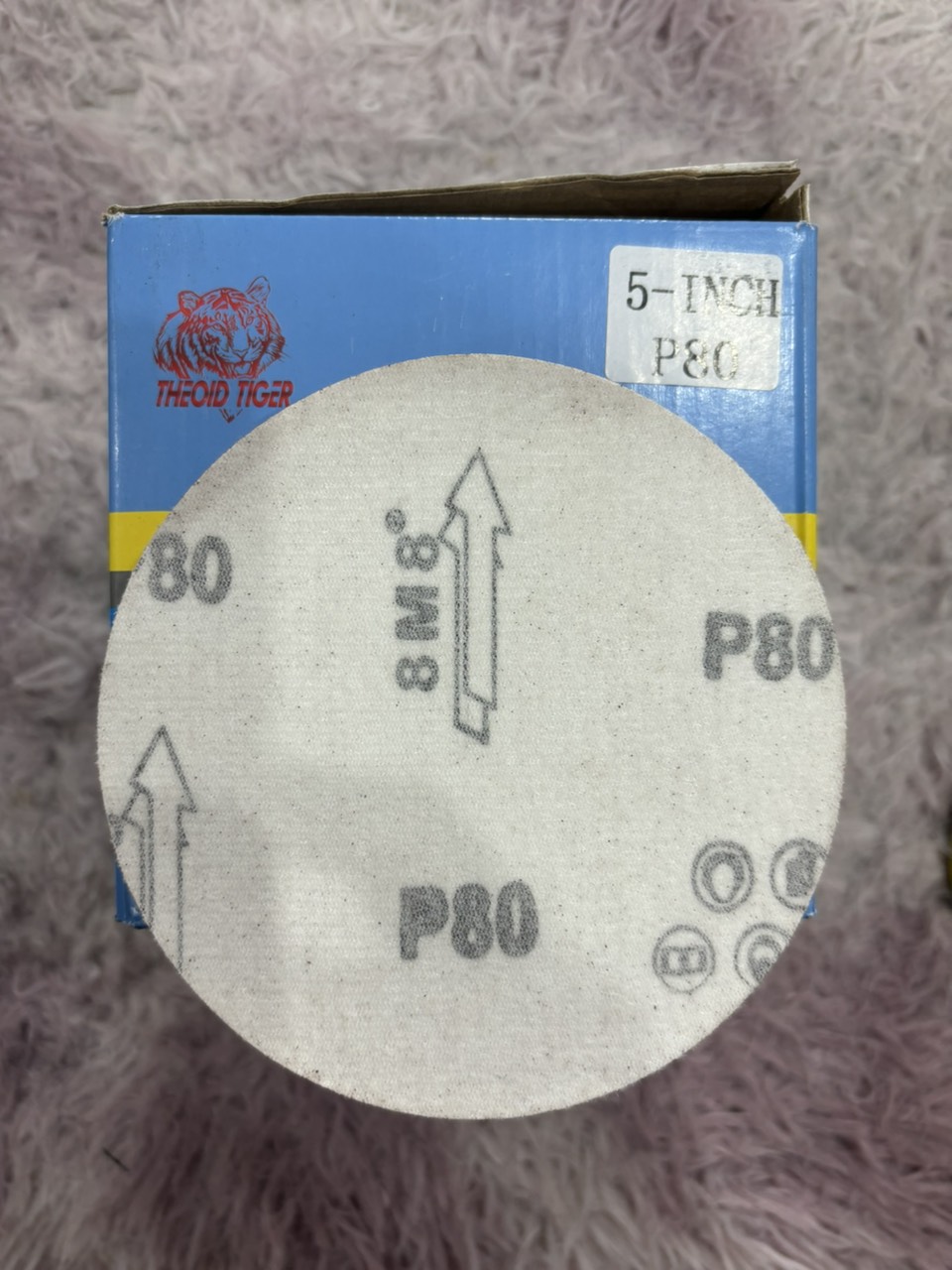 Giấy Nhám Tròn Tiger  phi 125  Cát 150