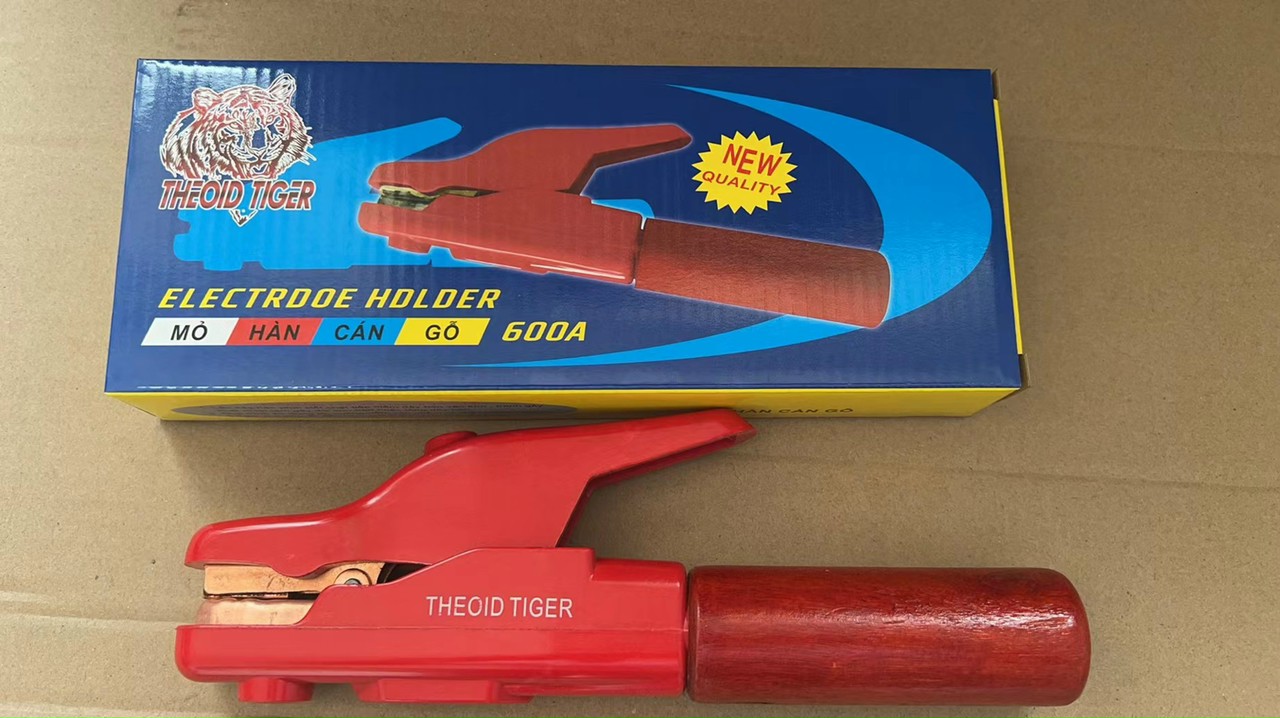 Kẹp Hàn Tiger Hộp Xịn 600A cán gỗ
